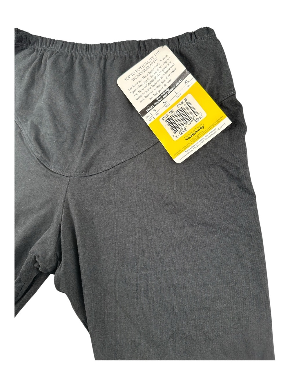 Wonderbody black bike shorts high tummy toning waist shapewear XL - Picture 3 of 7